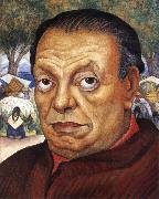 Diego Rivera Self-Portrait oil painting artist